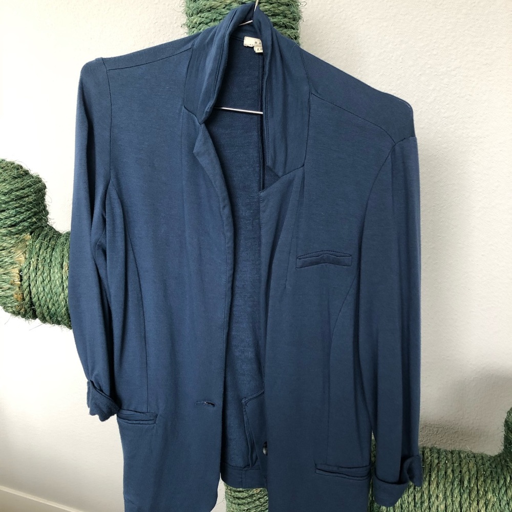 Soft Joie Blue Long Blazer